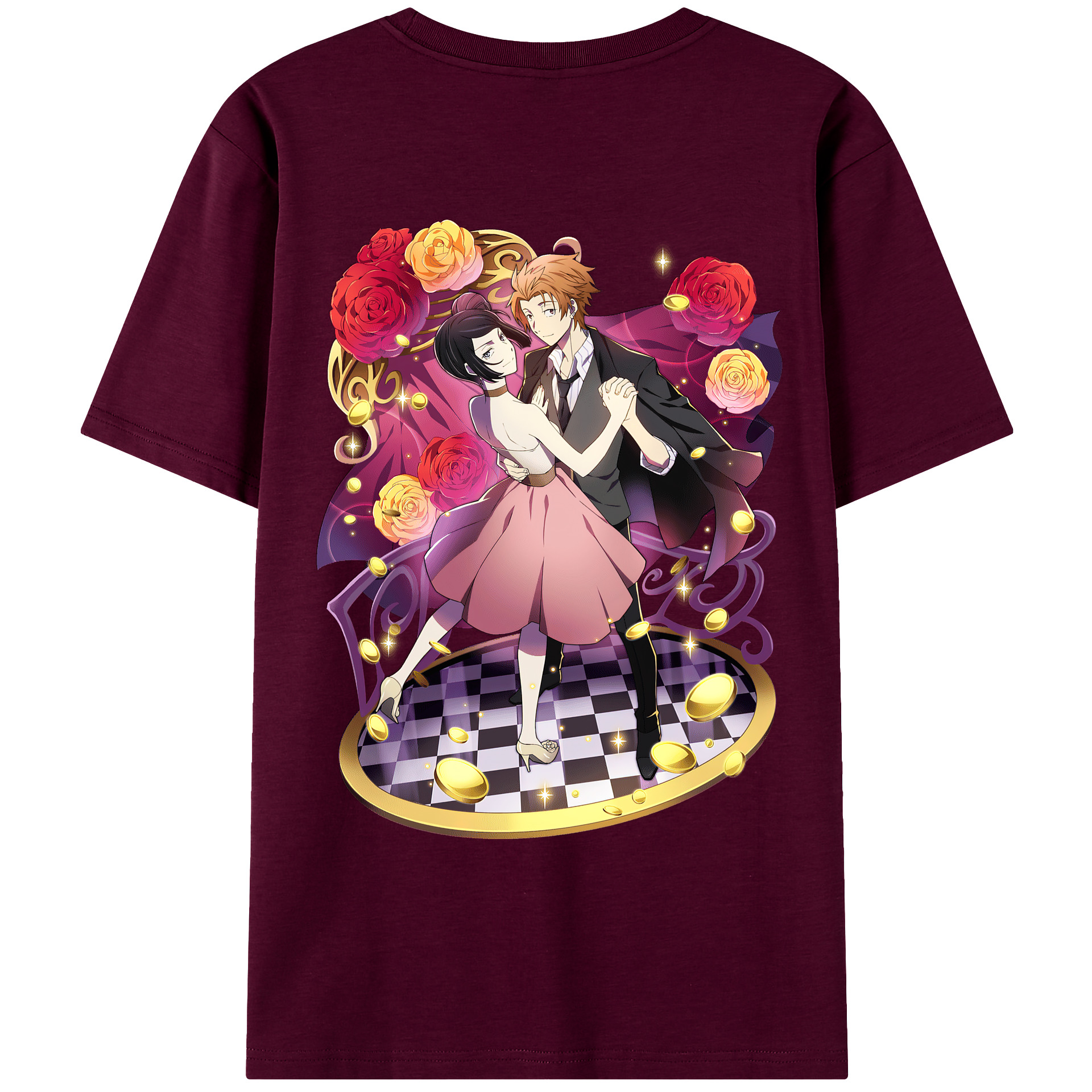 （画像用） 文豪ストレイドッグス Bungo Stray Dogs レディース半袖Tシャツ(バックプリント)